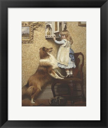 Framed Art Secret Place by Charles Burton Barber Wall Decor 18x24 Artwork