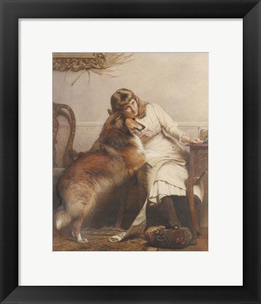 Framed Art Sweethearts by Charles Burton Barber Wall Decor 18x24 Artwork