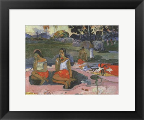 Framed Art Nave Nave Moe (The Sacred Spring Sweet Dreams) by Paul Gauguin Wall Decor 18x24 Artwork