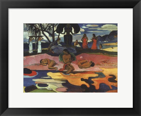 Framed Art Day of God, 1894 by Paul Gauguin Wall Decor 18x24 Artwork