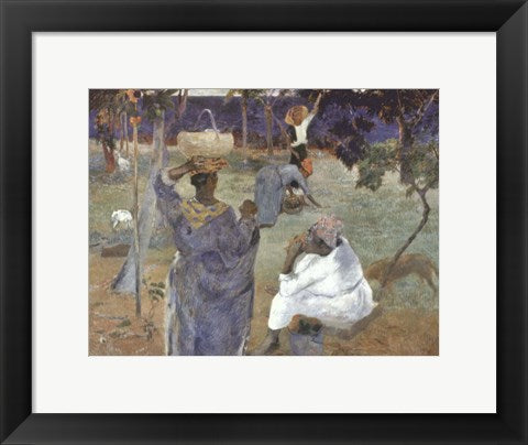 Framed Art Martinique, 1887 by Paul Gauguin Wall Decor 18x24 Artwork