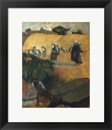 Framed Art Breton Women by Paul Gauguin Wall Decor 18x24 Artwork