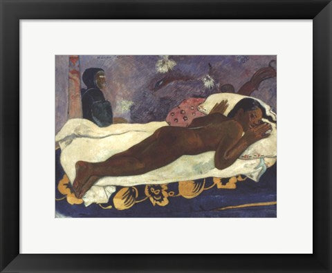 Framed Art Manao Tupapau by Paul Gauguin Wall Decor 18x24 Artwork