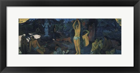 Framed Art Where Do We Come From, Where Are We, Where Are We Going? by Paul Gauguin Wall Decor 18x24 Artwork