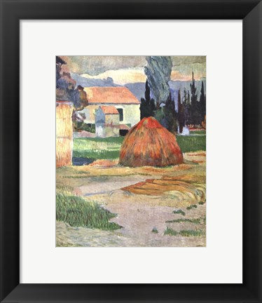 Framed Art Landscape in Brittany, 1888 by Paul Gauguin Wall Decor 18x24 Artwork