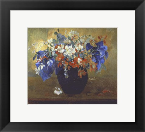 Framed Art Vase of Flowers, 1896 by Paul Gauguin Wall Decor 18x24 Artwork
