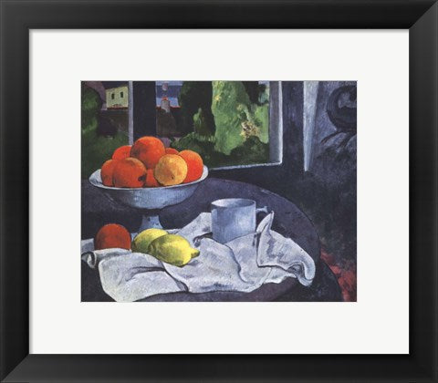 Framed Art Still Life with Fruit, Brittany by Paul Gauguin Wall Decor 18x24 Artwork