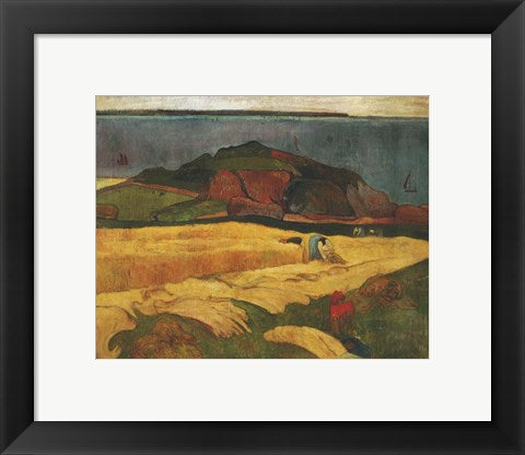 Framed Art Seaside Harvest, 1890 by Paul Gauguin Wall Decor 18x24 Artwork