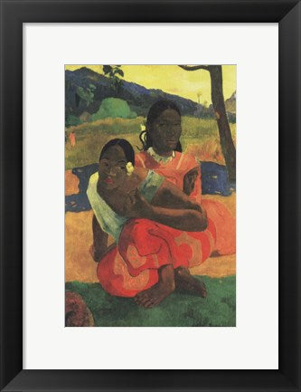 Framed Art When You Hear by Paul Gauguin Wall Decor 18x24 Artwork