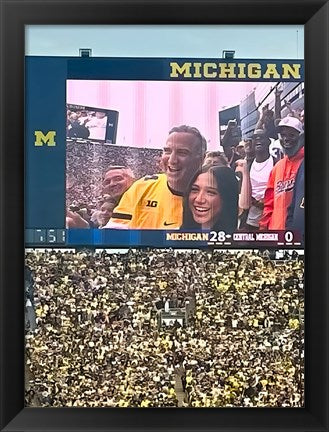 17x24 print framed in black wood frame