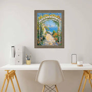 27x41 Frame Aged Silver Ornate Shadow Box Picture Frame