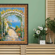 40x60 Frame Antique Floral Gold With Black Lip Picture Frame