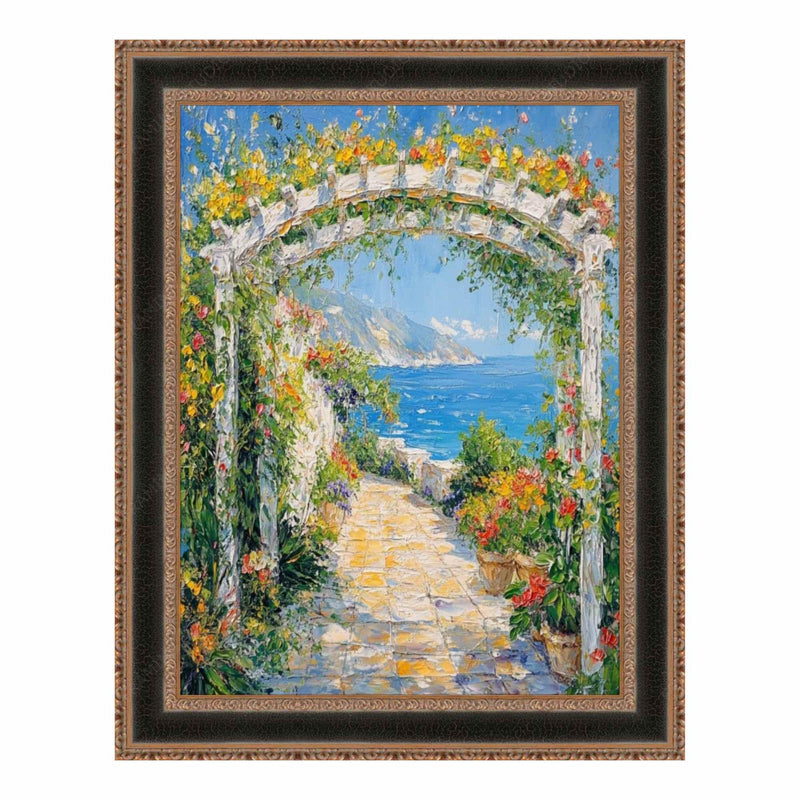 16x16 Frame Antique Gold Black Leather Picture Frame