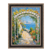 22x30 Frame Antique Silver Black Leather Picture Frame