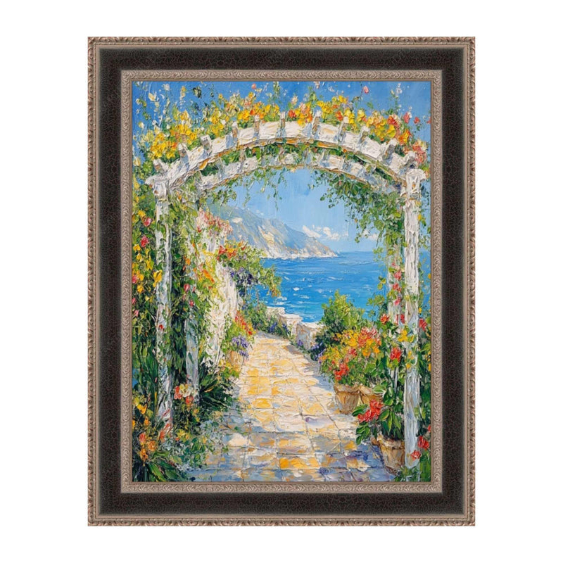 40x40 Frame Antique Silver Black Leather Picture Frame