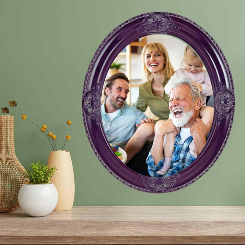 11x14 Mahogany Antique Oval Vintage Picture Frame