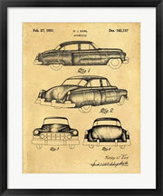 Architectural Blueprints Frames or Patent Drawings Picture Frames Matted 24x36 Inch