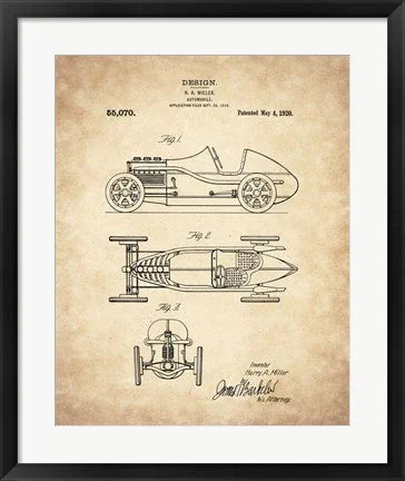 Architectural Blueprints Frames or Patent Drawings Picture Frames Matted 24x36 Inch