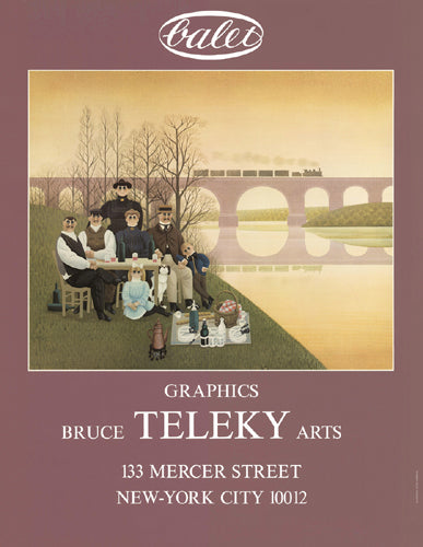 Framed The Picnic by Jan Balet | 31 x 24