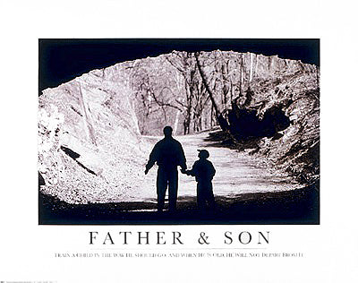 Father and Son Art Print - Emotional Wall Art Décor 22 x 28 | Perfect for Home & Office