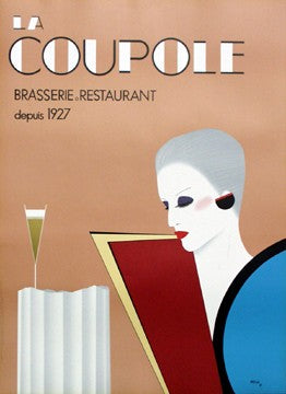 Framed La Coupole by Razzia | 33 1/2 x 24 1/2
