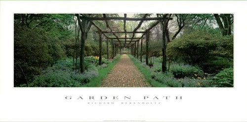 Garden Path Art Print by Richard Berenholtz - Nature Inspired Wall Decor | 18x36 inches
