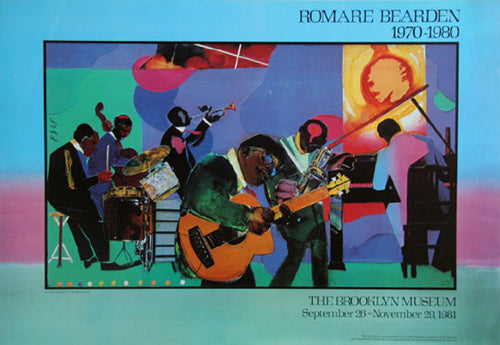 Jamming at the Savoy by Romare Bearden - Vibrant Jazz Art Print | Shop Wall Art Decor