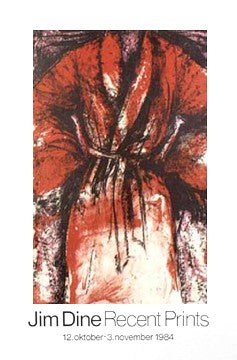 A Robe in Los Angeles by Jim Dine - Abstract Expressionist Wall Art Décor 30 x 19 1/4 inch