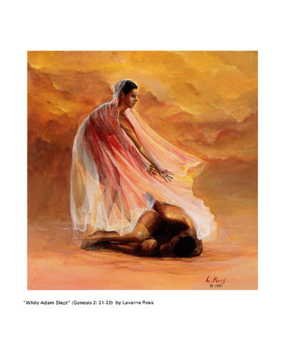 While Adam Slept Art Print by Lavarne Ross | 8x6.5 " Wall Art Decor