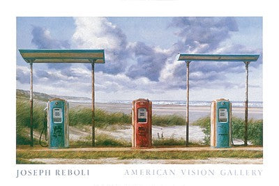 Sea Pumps by Joseph Reboli - Large Coastal Seascape Wall Art Print for Home & Office 24x36 inch