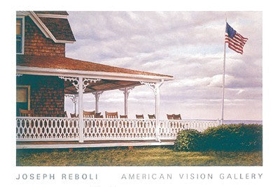 Block Island Summer Art Print by Joseph Reboli - Coastal Wall Decor, 24x36 inches