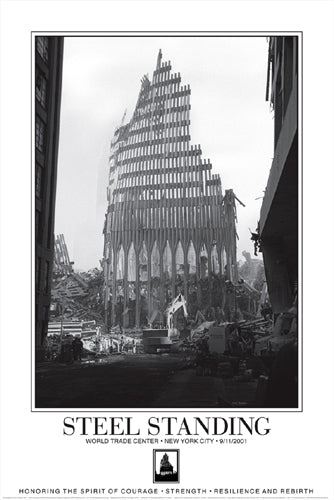 Steel Standing 2011 Art Print by Anthony Whitaker - Commemorative Wall Décor 36x24 inch