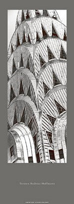 Chrysler Building Art Print by Torsten Andreas Hoffmann - Iconic NYC Skyscraper Wall Decor 36x13.25 inch