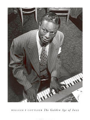 Nat King Cole Wall Art Print by William Gottlieb - Jazz Photography Décor 32x24 inch