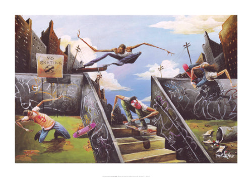 The Daily Grind by Frank Morrison - Urban Art Print, 24x34 " Wall Decor