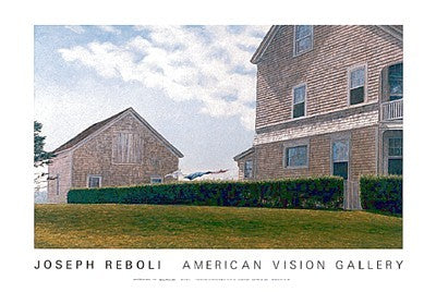 Spring House Hill by Joseph Reboli - Serene Landscape Wall Art Print for Home Décor