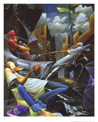 Beat Street by Frank Morrison - Dynamic Urban Art Print | Modern Wall Decor for Home & Office