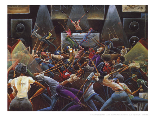 Jump Off Medium by Frank Morrison - Dynamic 12x16 " Urban Art Print for Home & Office