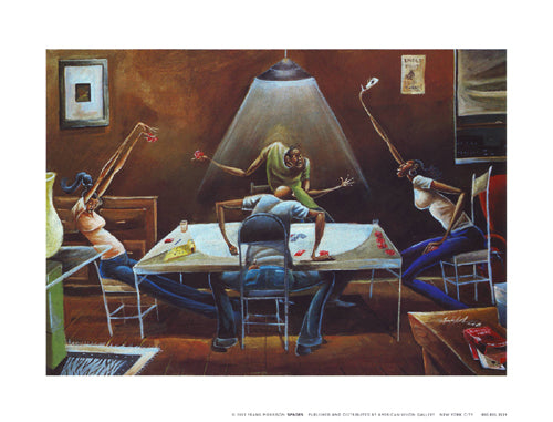 Spades Mini Art Print by Frank Morrison - Urban Wall Decor 9x12 Inches