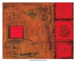 One of a Kind by Penny Benjamin Peterson - Large Abstract Wall Art Print 35 3/8 x 43 inch