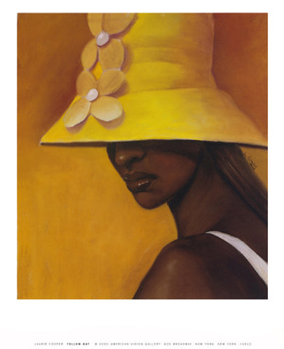 Yellow Hat Petite Art Print by Laurie Cooper - 10x8 " Wall Decor