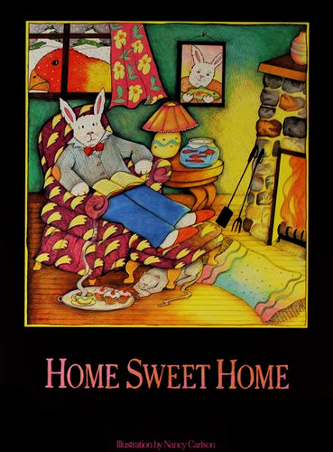 Home Sweet Home by Nancy Carlson - Charming 24x18 " Wall Art Print for Cozy Home Decor