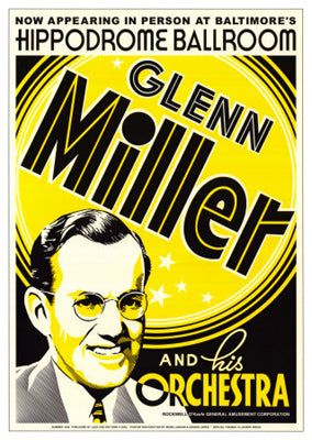 Glenn Miller at Hippodrome Ballroom, Baltimore 1939 - Vintage Jazz Art Print
