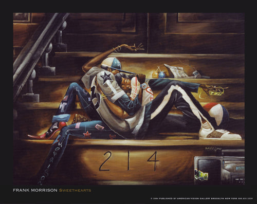 Sweethearts by Frank Morrison - Romantic 8x10 " Wall Art Print for Couples & Home Décor