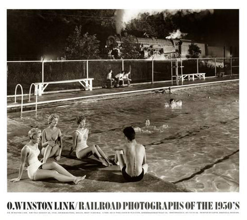 O. Winston Link Swimming Pool Art Print - Vintage Photography Wall Décor