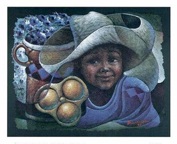 Sombrero Art Print by Lyonel Laurenceau - Vibrant 18x... " Wall Décor