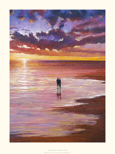 Tranquil Waters Art Print by Jonathan Sanders - Serene Wall Decor for Modern Homes