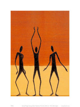Dancing At Dawn by Barnaby Menage - Abstract Art Print for Home Decor 15.7 x 1... inches