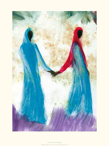 In Touch by Judy Willoughby Art Print - Modern Abstract Wall Art Decor