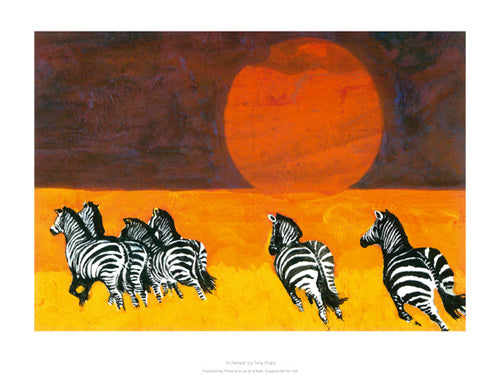 In Retreat by Tony Sharp - Abstract Art Print for Modern Home Decor | 11.8 x 15.7 inches